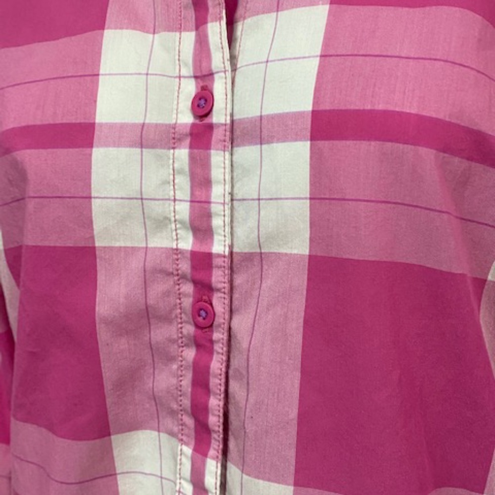 The North Face Pink Plaid Shirt Size Medium - Picture 6 of 13